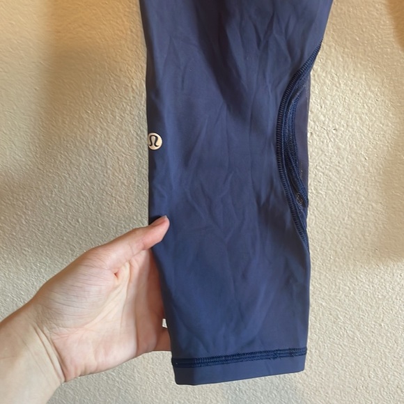 Lululemon Never Still Crop 21” Leggings Cadet Blue‎ size 8 - Picture 8 of 12